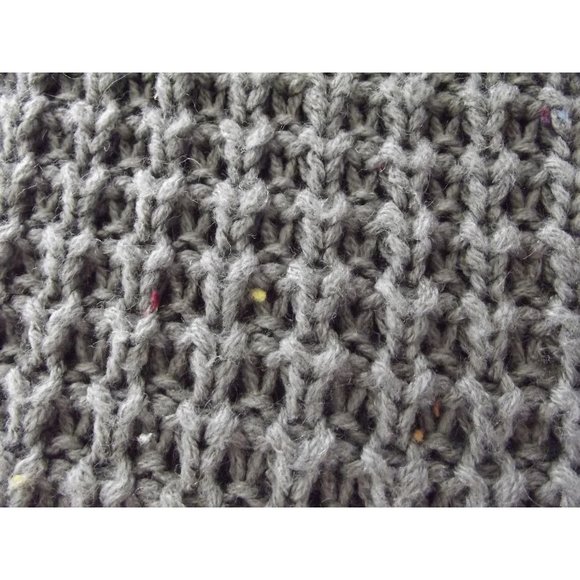 Rue 21 Sweater Size Small Gray Acrylic Speckled Cowl Turtleneck long tunic - Picture 7 of 9